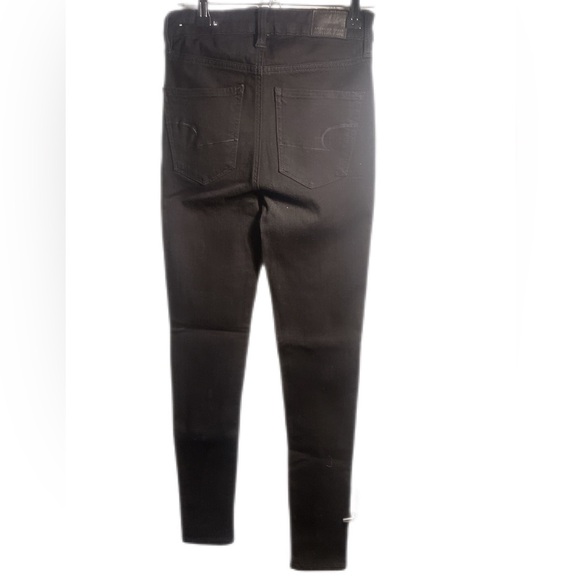 American Eagle “dream jeans” Black Denim 5 pocket stretch bodycon jegging 00 - Picture 3 of 4